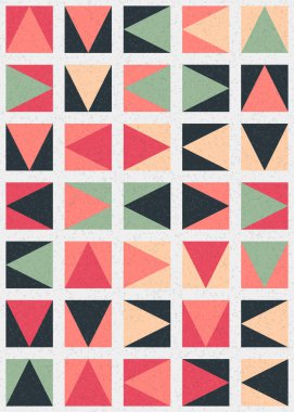 Soyut Geometrik Desen üretken hesaplama sanatı çizimi