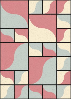 Soyut Geometrik Desen üretken hesaplama sanatı çizimi