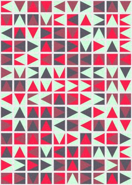 Soyut Geometrik Desen üretken hesaplama sanatı çizimi