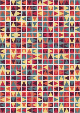 Soyut Geometrik Desen üretken hesaplama sanatı çizimi