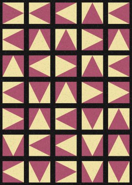 Soyut Geometrik Desen üretken hesaplama sanatı çizimi