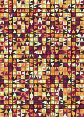 Soyut Geometrik Desen üretken hesaplama sanatı çizimi