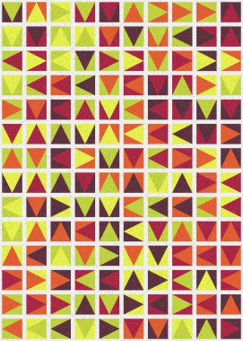 Soyut Geometrik Desen üretken hesaplama sanatı çizimi