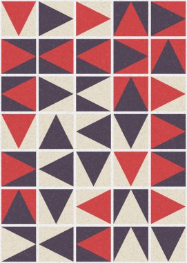 Soyut Geometrik Desen üretken hesaplama sanatı çizimi