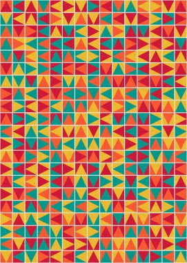 Soyut Geometrik Desen üretken hesaplama sanatı çizimi 