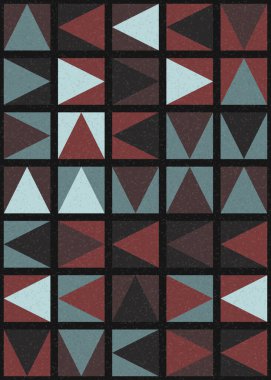 Soyut Geometrik Desen üretken hesaplama sanatı çizimi