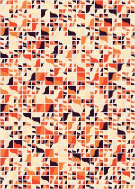 Soyut Geometrik Desen üretken hesaplama sanatı çizimi