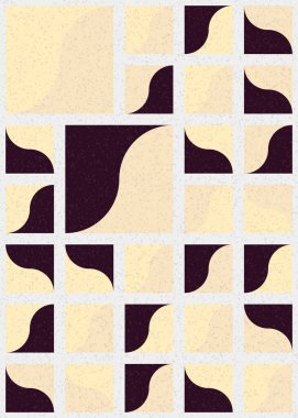 Soyut Geometrik Desen üretken hesaplama sanatı çizimi