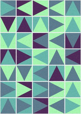 Soyut Geometrik Desen üretken hesaplama sanatı çizimi