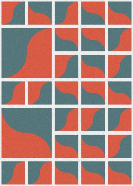 Soyut Geometrik Desen üretken hesaplama sanatı çizimi