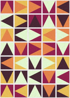 Soyut Geometrik Desen üretken hesaplama sanatı çizimi