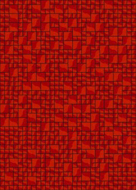 Soyut Geometrik Desen üretken hesaplama sanatı çizimi