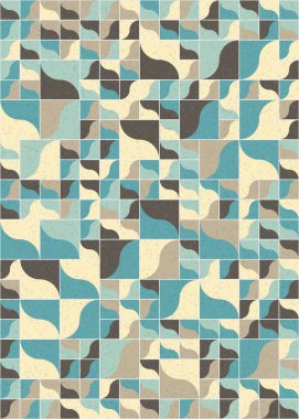 Soyut Geometrik Desen üretken hesaplama sanatı çizimi