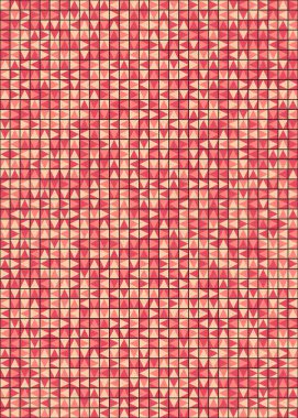 Soyut Geometrik Desen üretken hesaplama sanatı çizimi