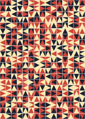 Soyut Geometrik Desen üretken hesaplama sanatı çizimi