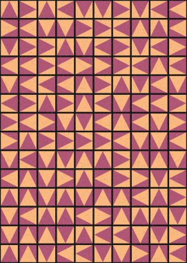 Soyut Geometrik Desen üretken hesaplama sanatı çizimi