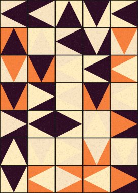 Soyut Geometrik Desen üretken hesaplama sanatı çizimi