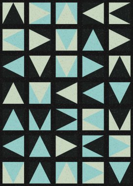 Soyut Geometrik Desen üretken hesaplama sanatı çizimi