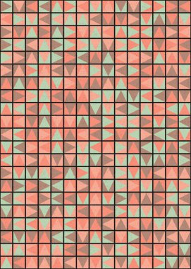 Soyut Geometrik Desen üretken hesaplama sanatı çizimi