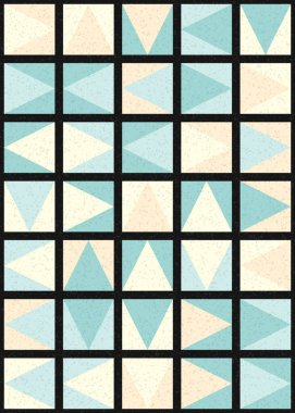 Soyut Geometrik Desen üretken hesaplama sanatı çizimi