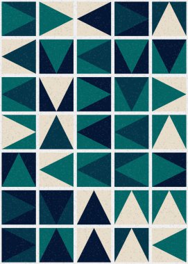 Soyut Geometrik Desen üretken hesaplama sanatı çizimi