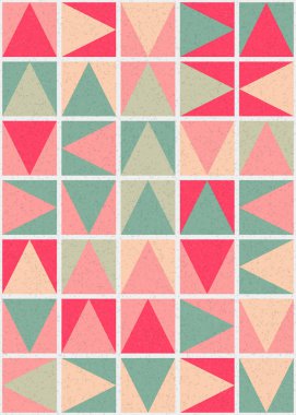 Soyut Geometrik Desen üretken hesaplama sanatı çizimi