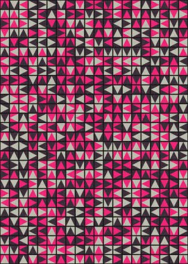 Soyut Geometrik Desen üretken hesaplama sanatı çizimi