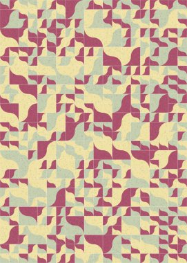 Soyut Geometrik Desen üretken hesaplama sanatı çizimi