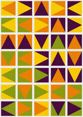 Soyut Geometrik Desen üretken hesaplama sanatı çizimi