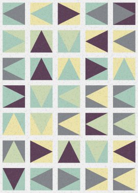 Soyut Geometrik Desen üretken hesaplama sanatı çizimi