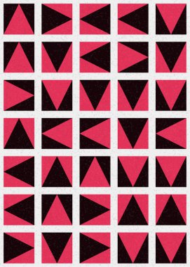 Soyut Geometrik Desen üretken hesaplama sanatı çizimi