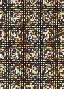 Soyut Geometrik Desen üretken hesaplama sanatı çizimi