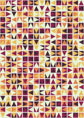 Soyut Geometrik Desen üretken hesaplama sanatı çizimi