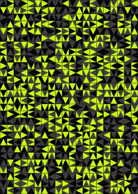 Soyut Geometrik Desen üretken hesaplama sanatı çizimi