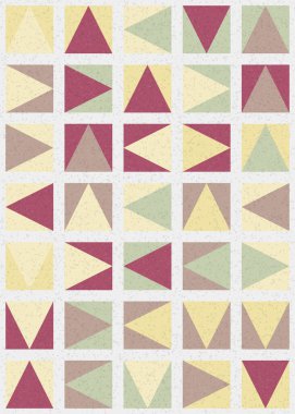 Soyut Geometrik Desen üretken hesaplama sanatı çizimi