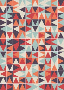 Soyut Geometrik Desen üretken hesaplama sanatı çizimi