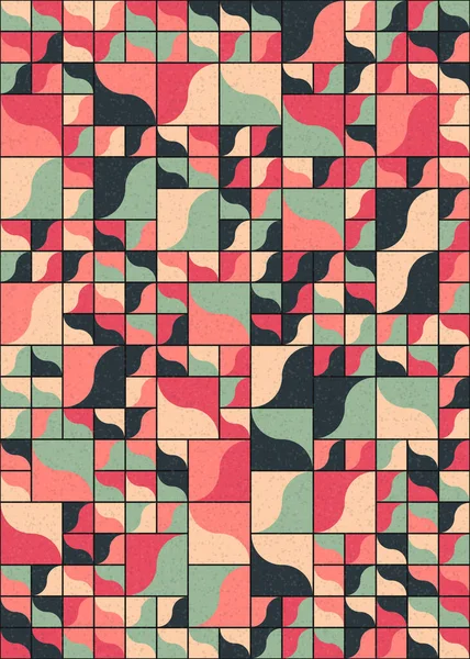 Abstrakte Geometrische Muster Generative Computergestützte Kunstillustration — Stockvektor