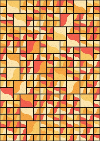 Soyut Geometrik Desen üretken hesaplama sanatı çizimi