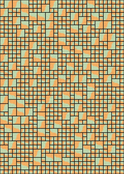 Abstrakte Geometrische Muster Generative Computergestützte Kunstillustration — Stockvektor