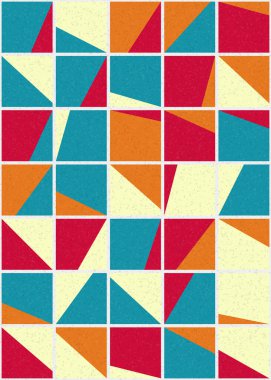 Soyut Geometrik Desen üretken hesaplama sanatı çizimi