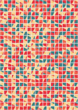 Soyut Geometrik Desen üretken hesaplama sanatı çizimi