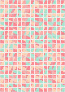 Soyut Geometrik Desen üretken hesaplama sanatı çizimi