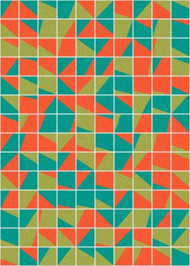 Soyut Geometrik Desen üretken hesaplama sanatı çizimi