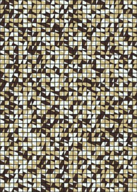 Soyut Geometrik Desen üretken hesaplama sanatı çizimi