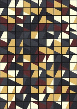 Soyut Geometrik Desen üretken hesaplama sanatı çizimi