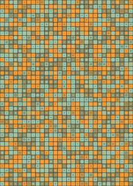 Soyut Geometrik Desen üretken hesaplama sanatı çizimi