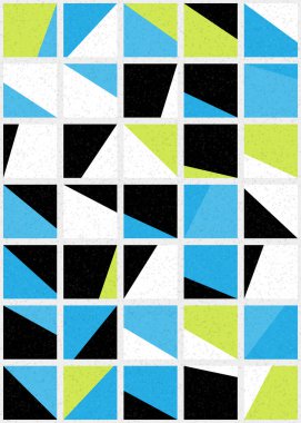 Soyut Geometrik Desen üretken hesaplama sanatı çizimi