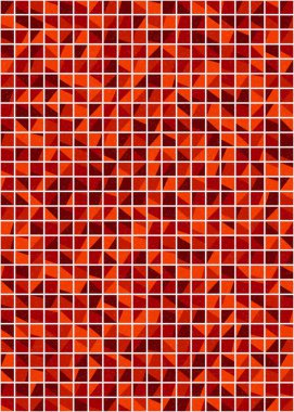 Soyut Geometrik Desen üretken hesaplama sanatı çizimi