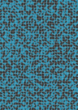 Soyut Geometrik Desen üretken hesaplama sanatı çizimi