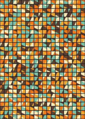 Soyut Geometrik Desen üretken hesaplama sanatı çizimi